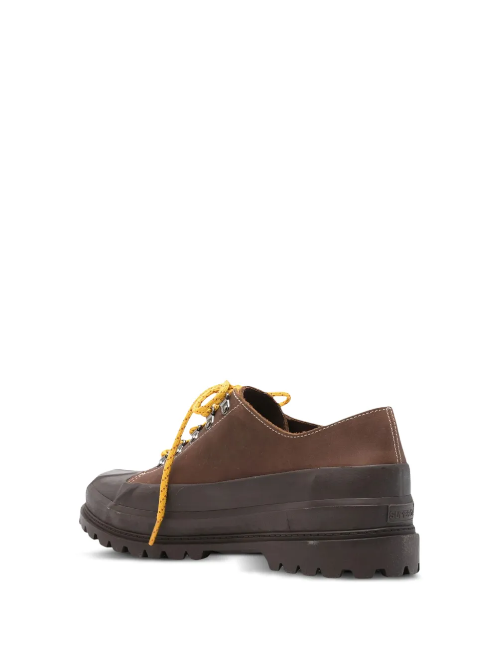 Superga 3345 Alpina Crazy Horse enkellaarzen met veters Bruin