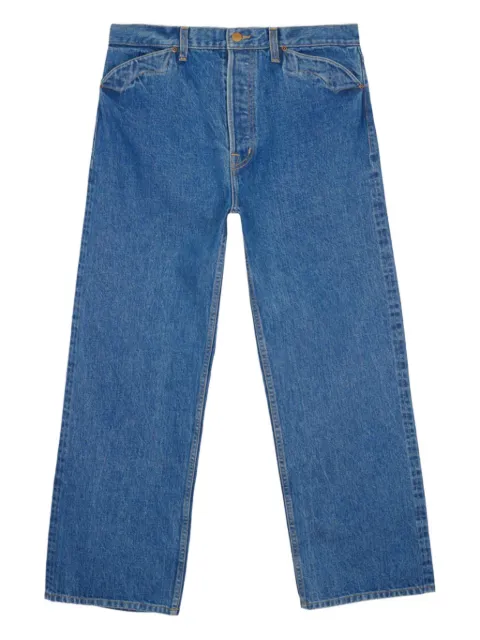 Brain Dead Type 00 logo-patch jeans