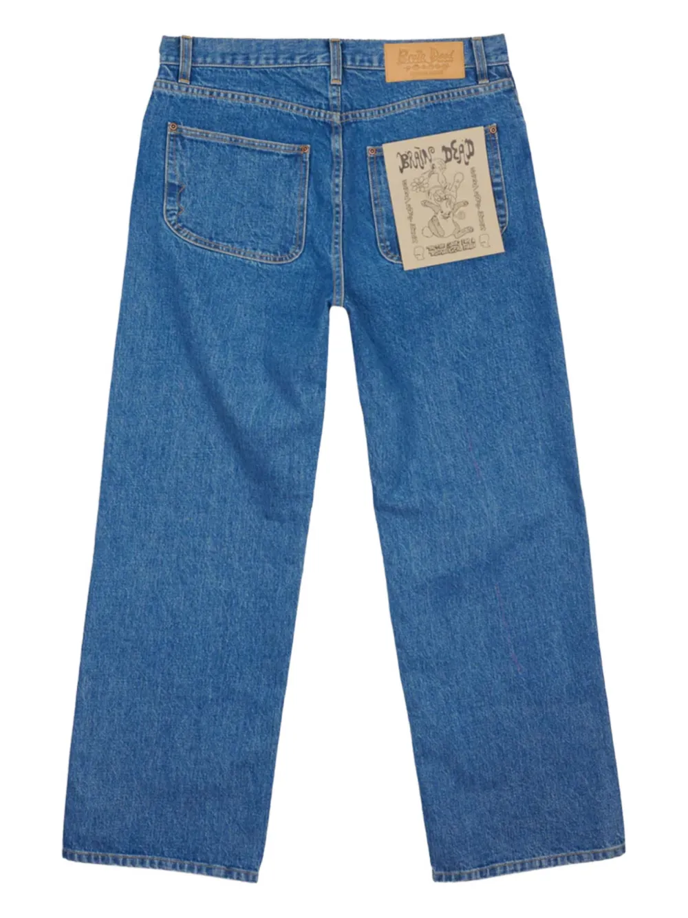 Brain Dead Type 00 logo-patch jeans | Wide-Leg Jeans | Image 2