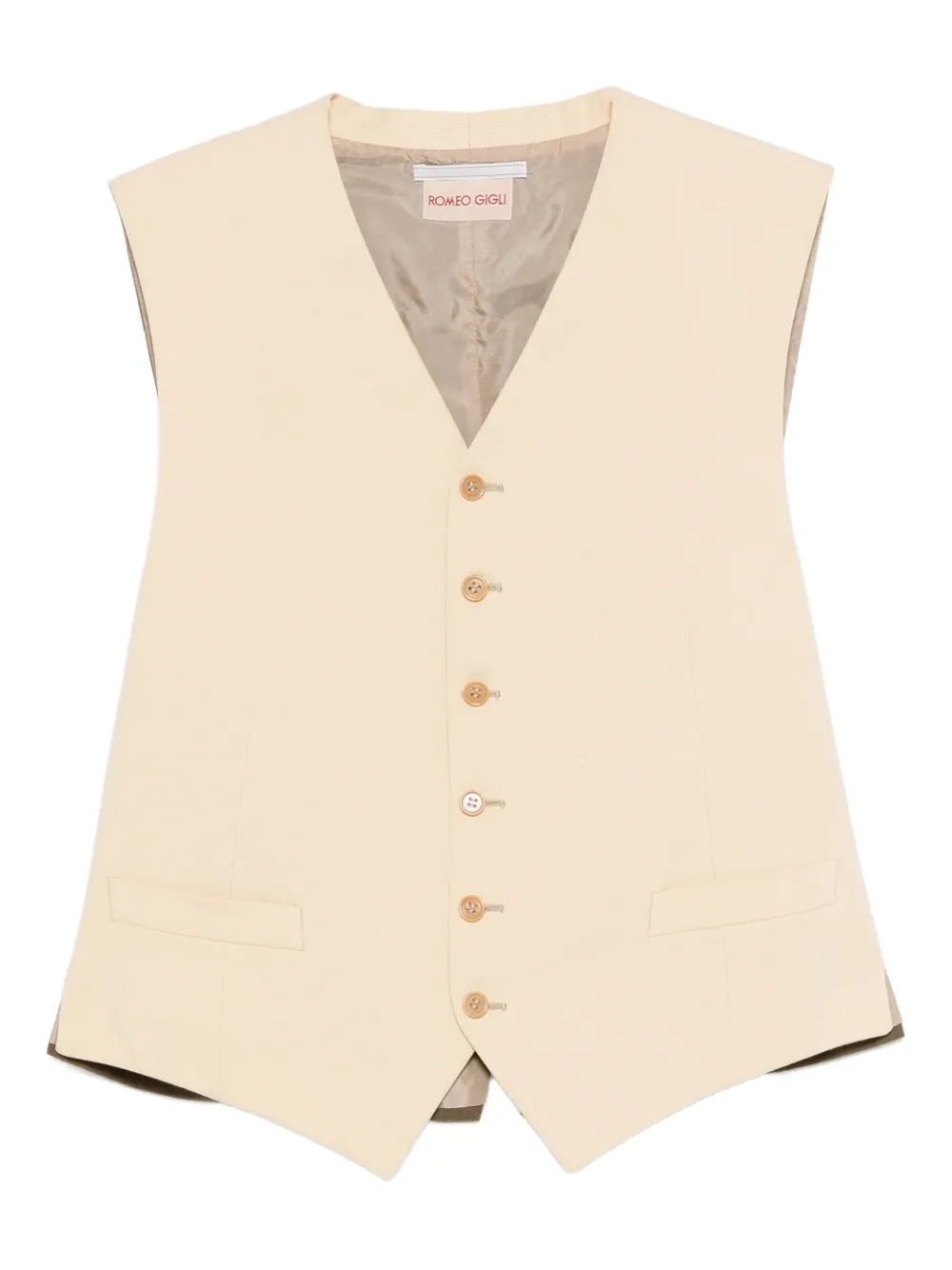 Romeo Gigli Pre-Owned Gilet anni '90 - Toni neutri