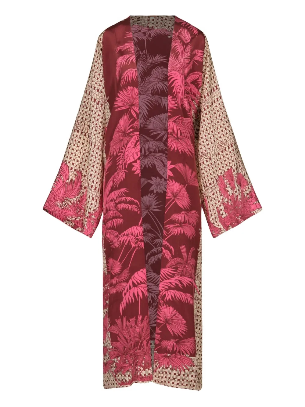 Johanna Ortiz Tropical Romance palm print beachwear - Rosso