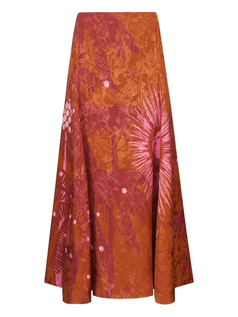 Johanna Ortiz Encanto De Isla Printed Jacquard Skirt In Multi