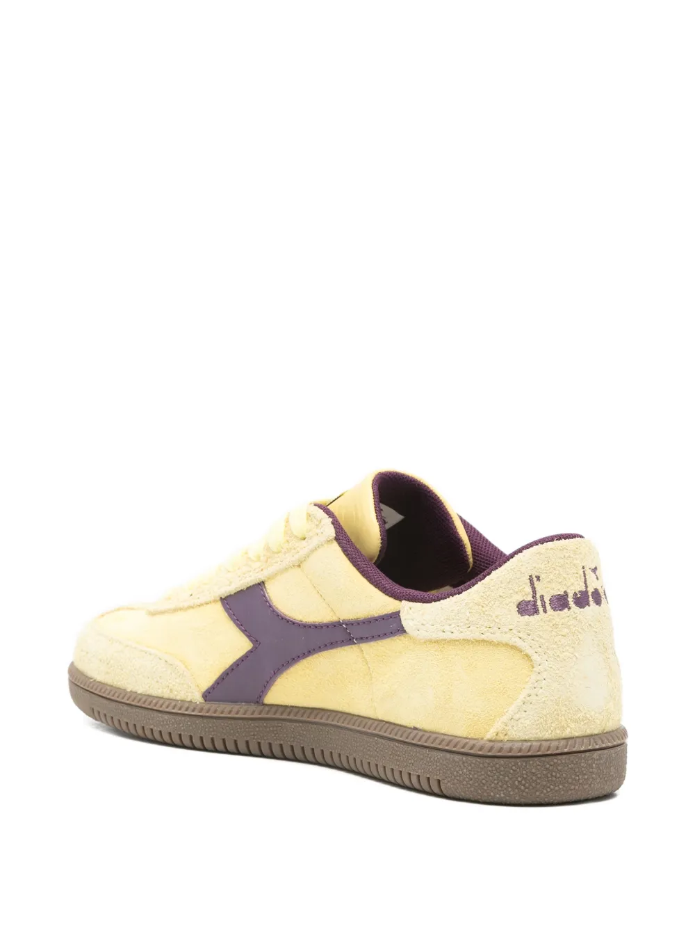 Diadora Sneakers met suède vlak Geel