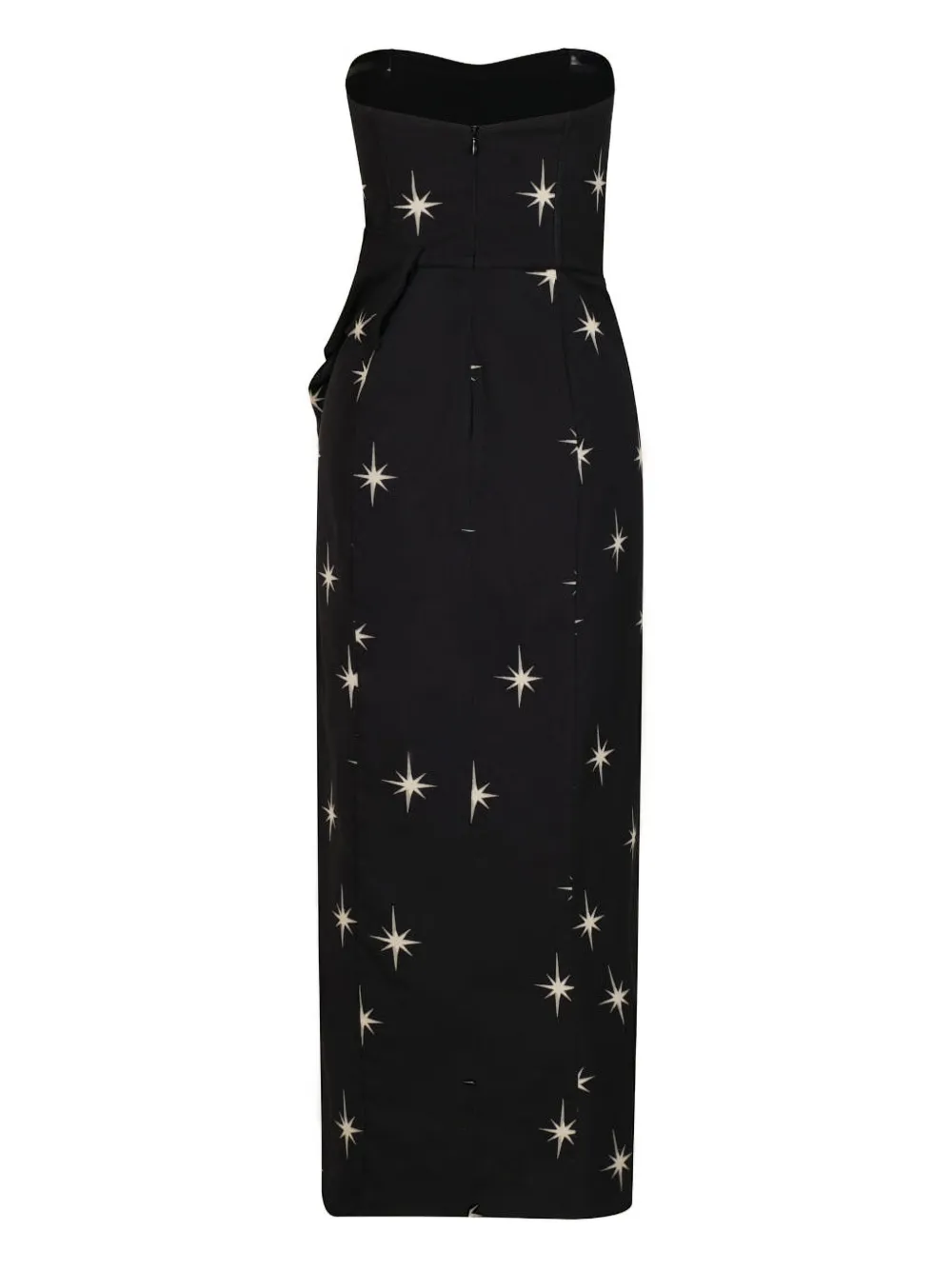 Johanna Ortiz Ethereal star-print strapless dress - Zwart