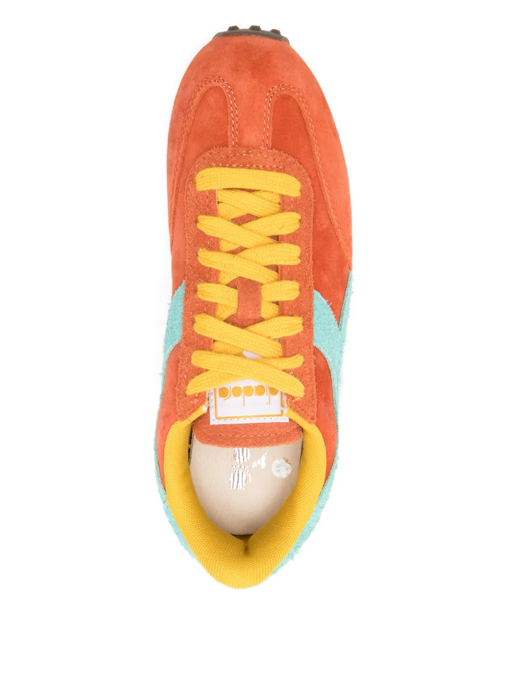 Diadora Rally suède sneakers met vlakken Oranje