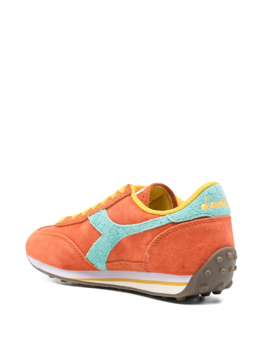 Diadora Rally suède sneakers met vlakken Oranje