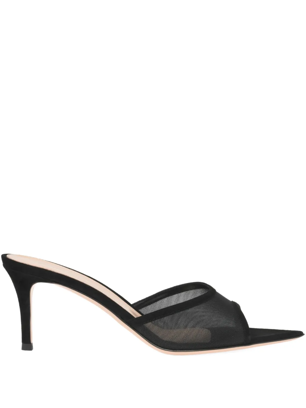 Gianvito Rossi 70mm Dorotea Pointed-toe Heeled Mules In Black
