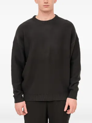 Devoa Henley-neck long-sleeve Sweater | Black | FARFETCH