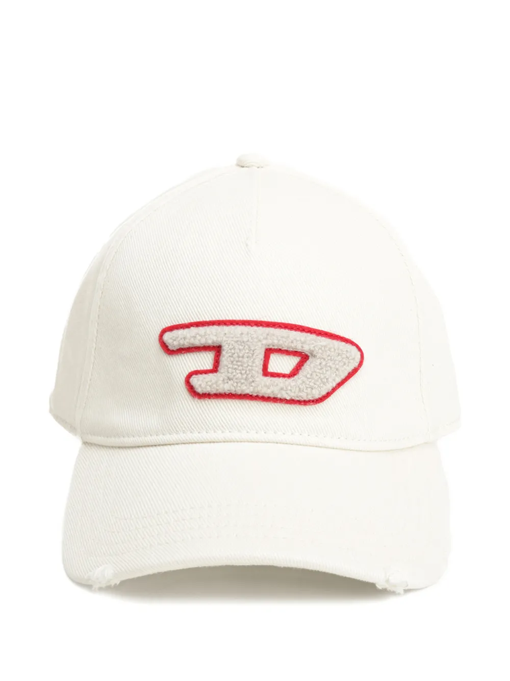  Diesel Logo-patch Baseball Cap - White 