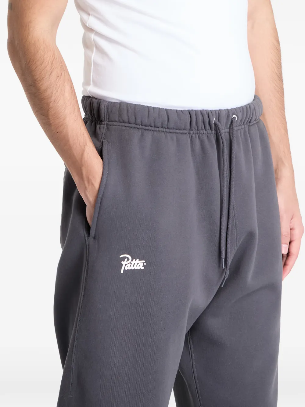 Patta Drawstring-fastening Track Pants In Gray