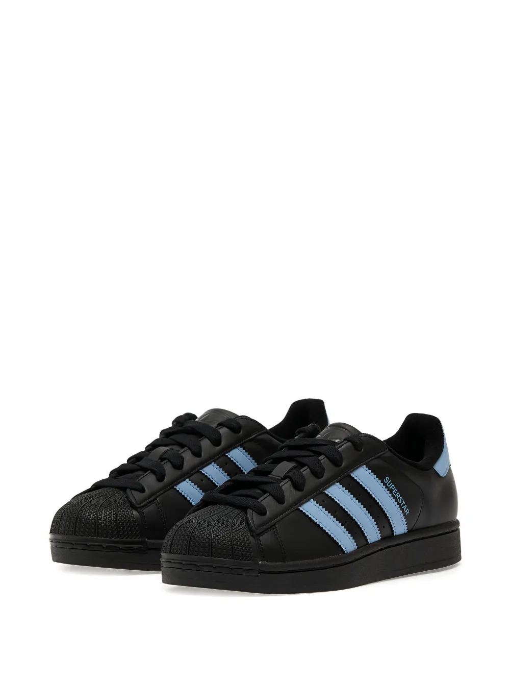 adidas Superstar II leren sneakers Zwart