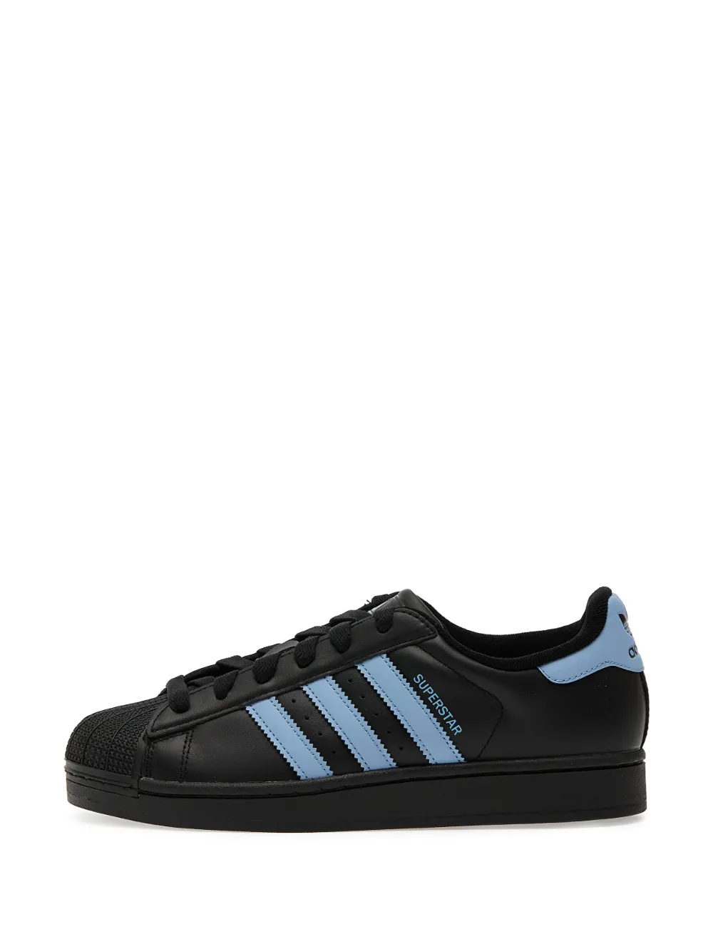 adidas Superstar II leren sneakers Zwart