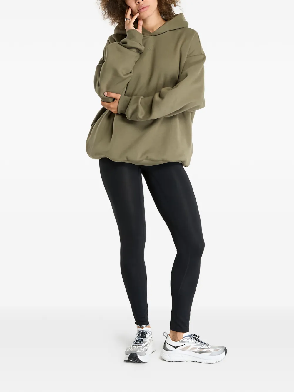 Adidas Originals Basketball-logo Hoodie In Green