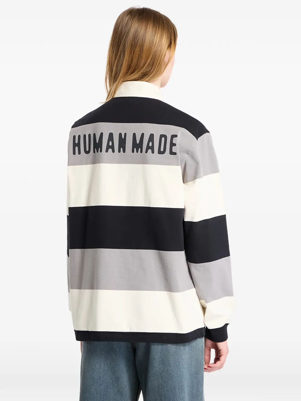 Human Made Logo-embroidered Polo Shirt In Multi