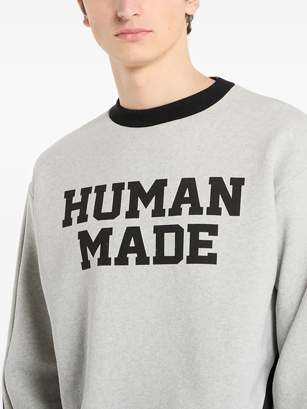 Human Made Elbow-patch Sweatshirt In Brown