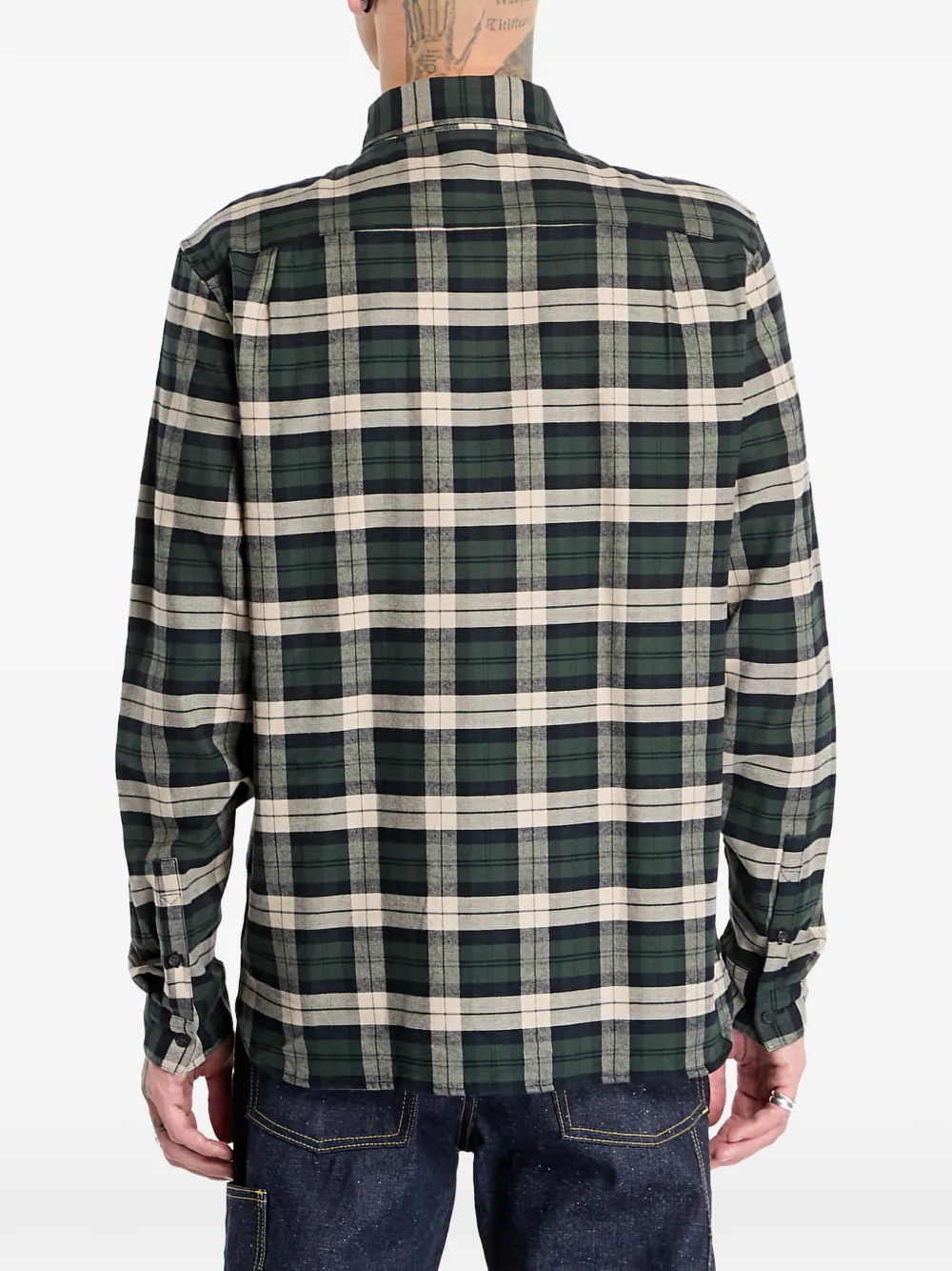 Fred Perry Tartan-pattern Shirt In Green