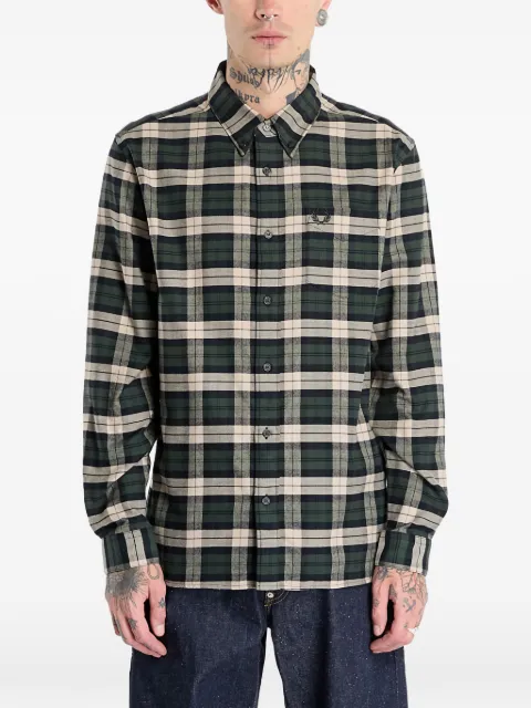 Fred Perry tartan-pattern shirt