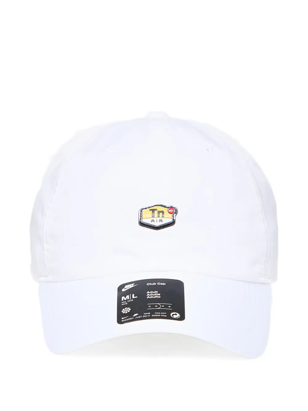 Nike Club Cap Logo Patch Baseball Cap In White