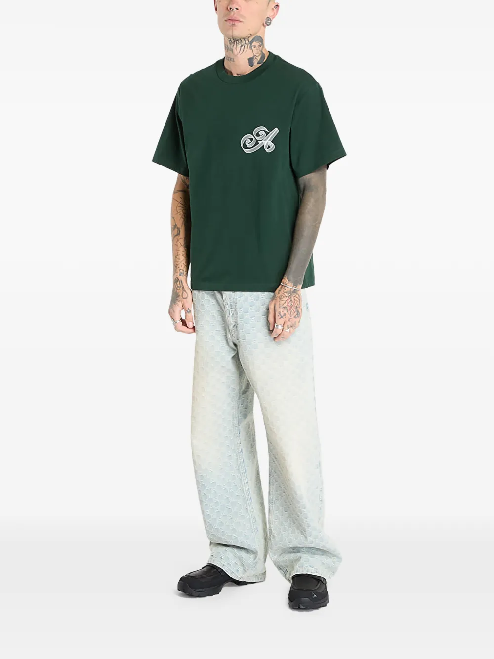 Awake NY cotton T-shirt - Groen