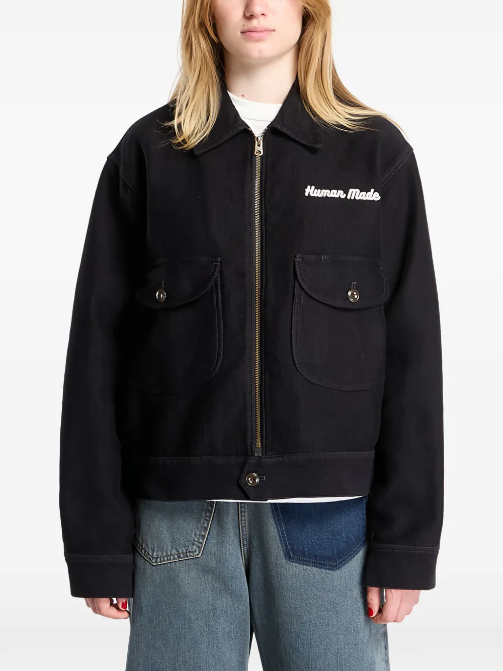 Human Made Zip-up Jacket In Black