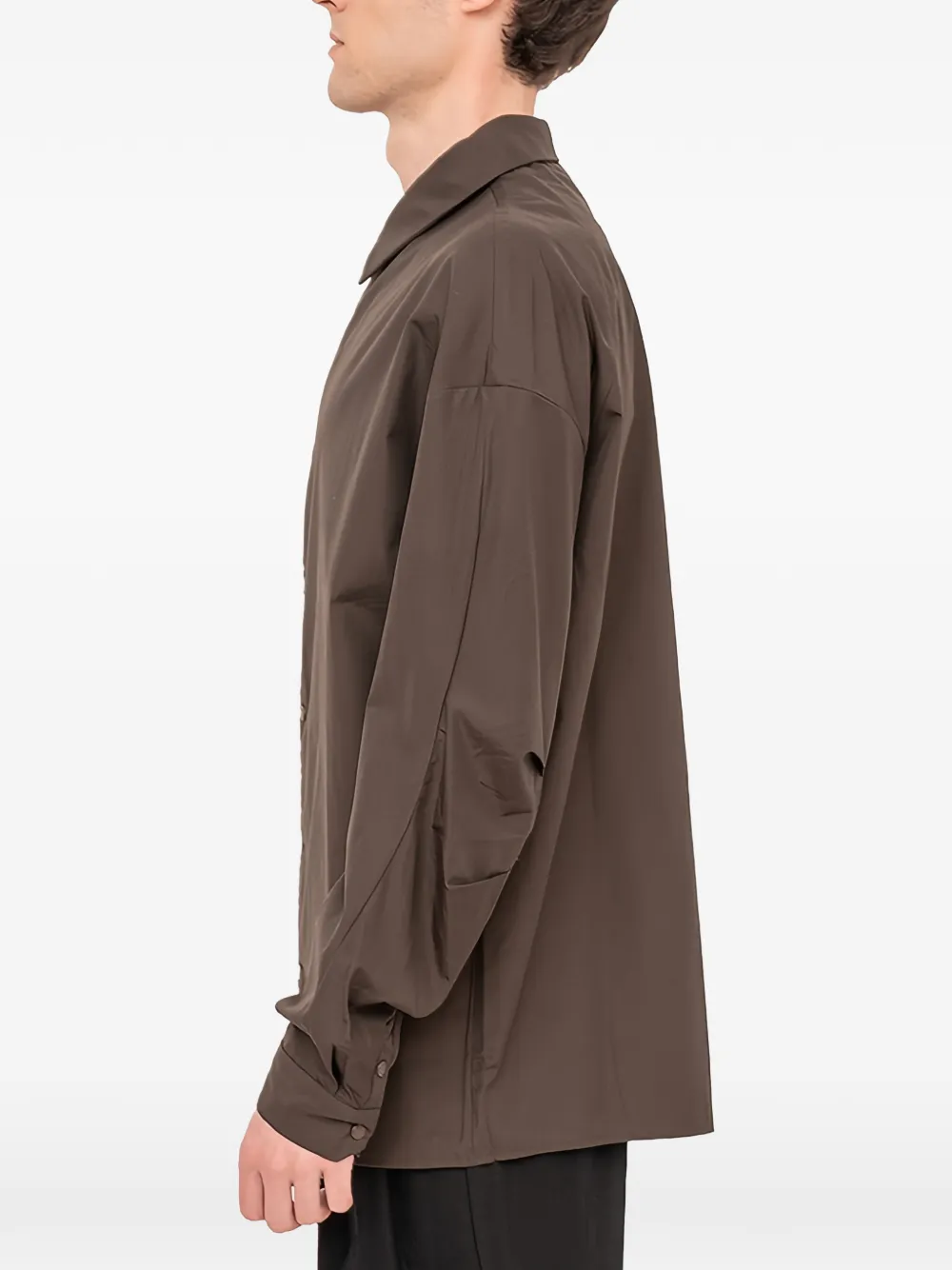 Devoa Buttoned Shirt In Brown