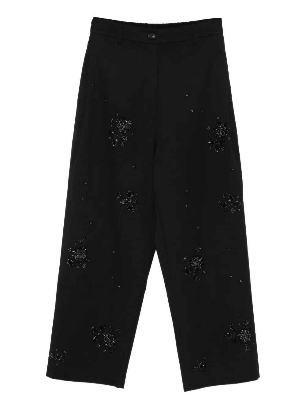 Cordera Beaded-embellishment Trousers In Black