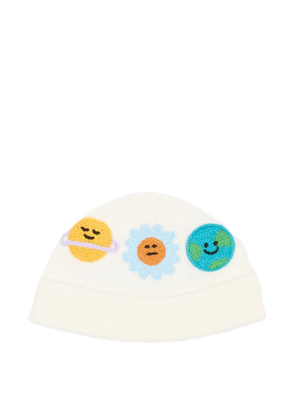 Stella McCartney Kids patch-detail beanie hat - Toni neutri
