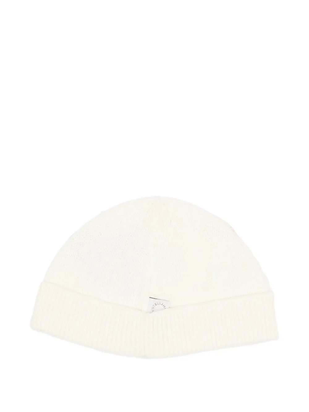 Stella McCartney Kids patch-detail beanie hat - Beige