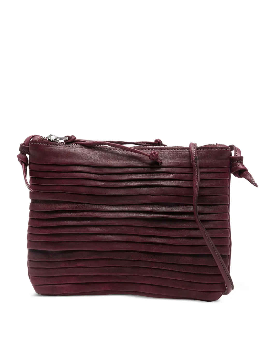 Sommet Countryrow Pleated Cross Body Bag In Red