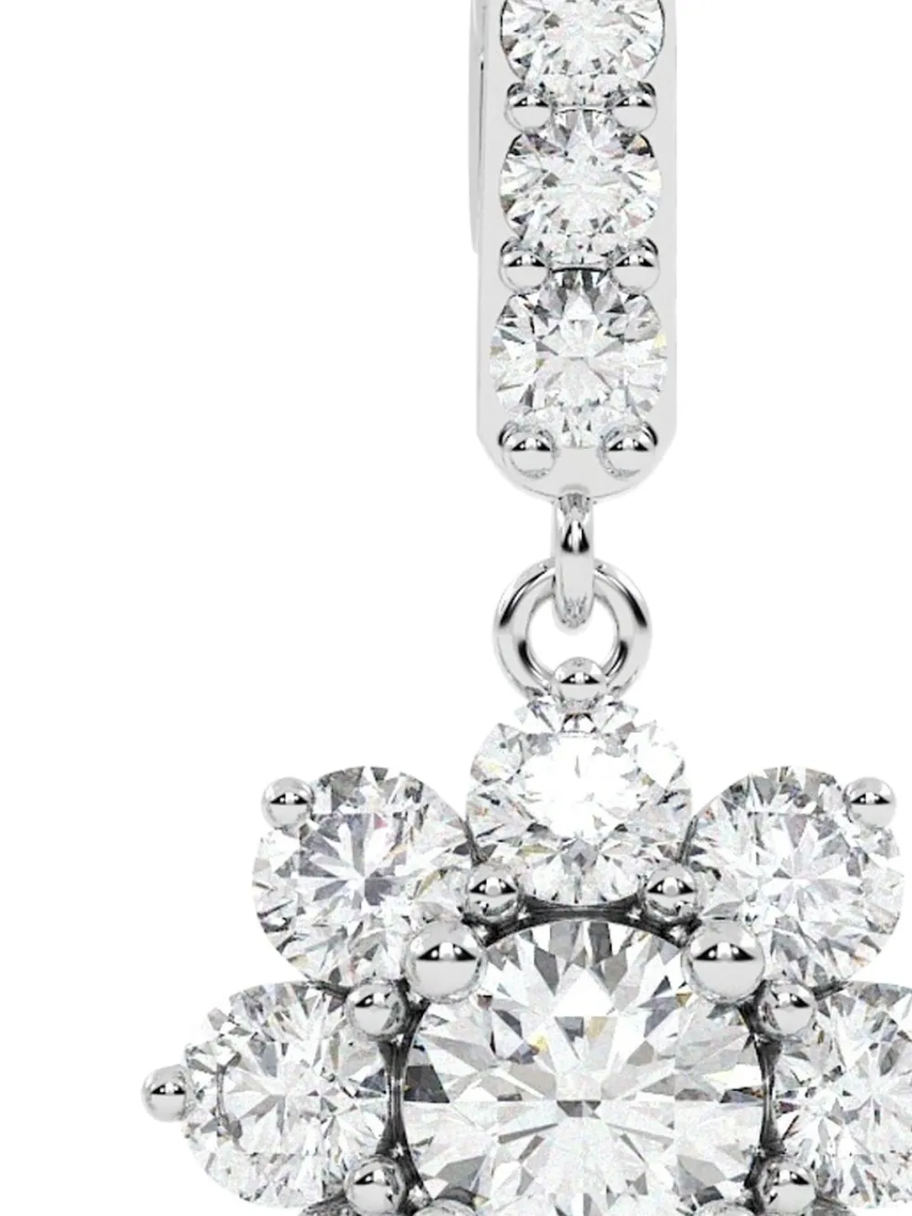 Tilla 14kt White Gold Dangling Earrings In Metallic