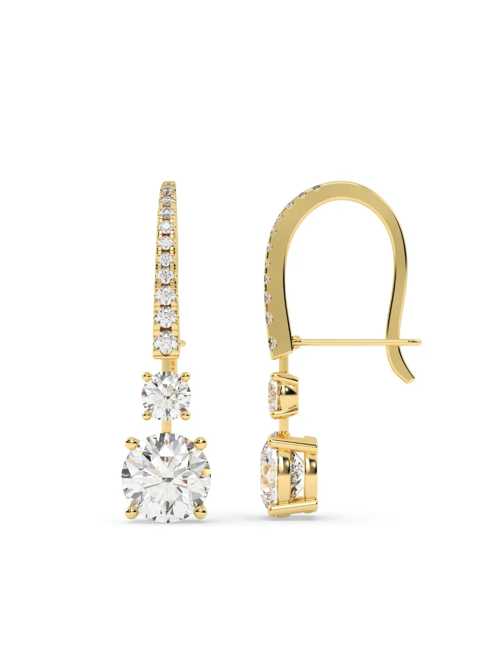 Tilla 14kt Yellow Gold Dangling Earrings 