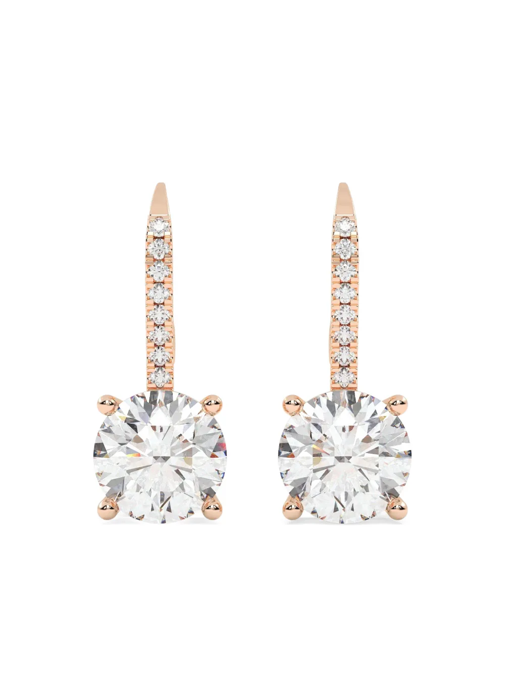 Tilla 14kt Rose Gold Dangling Earrings