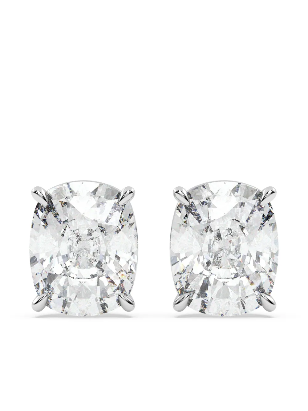 Tilla 14K white gold lab grown diamond cluster earrings - Bianco