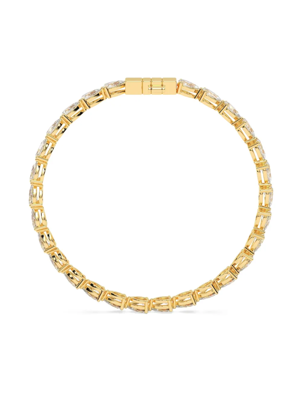 Tilla bracelet tennis en or jaune 14ct avec diamants de synthèse | Image 2