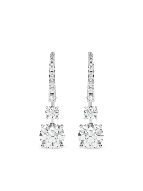 Tilla 14kt white gold lab grown diamond dangling earrings