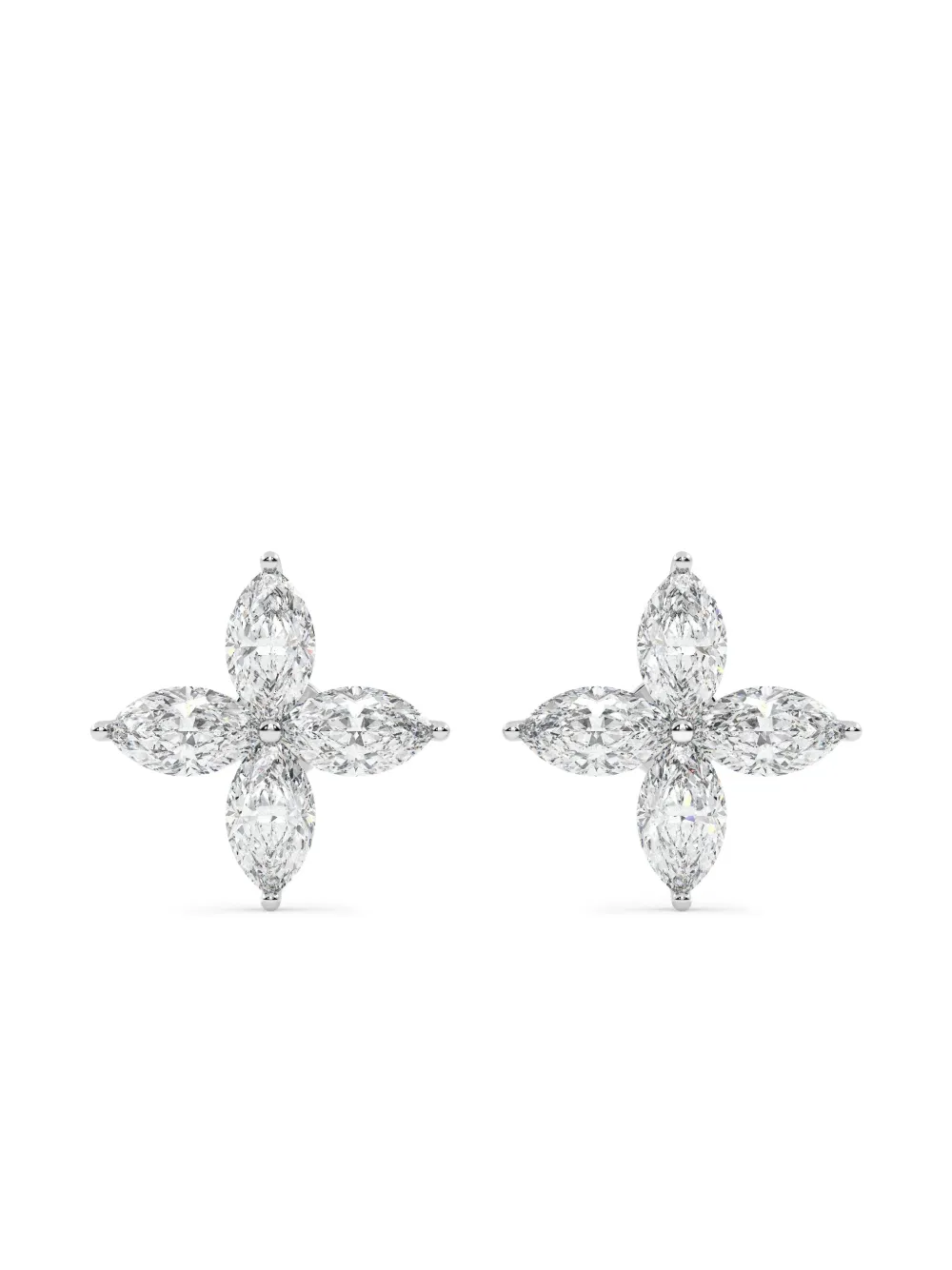 Tilla 14kt marquise-cut earrings - Argento