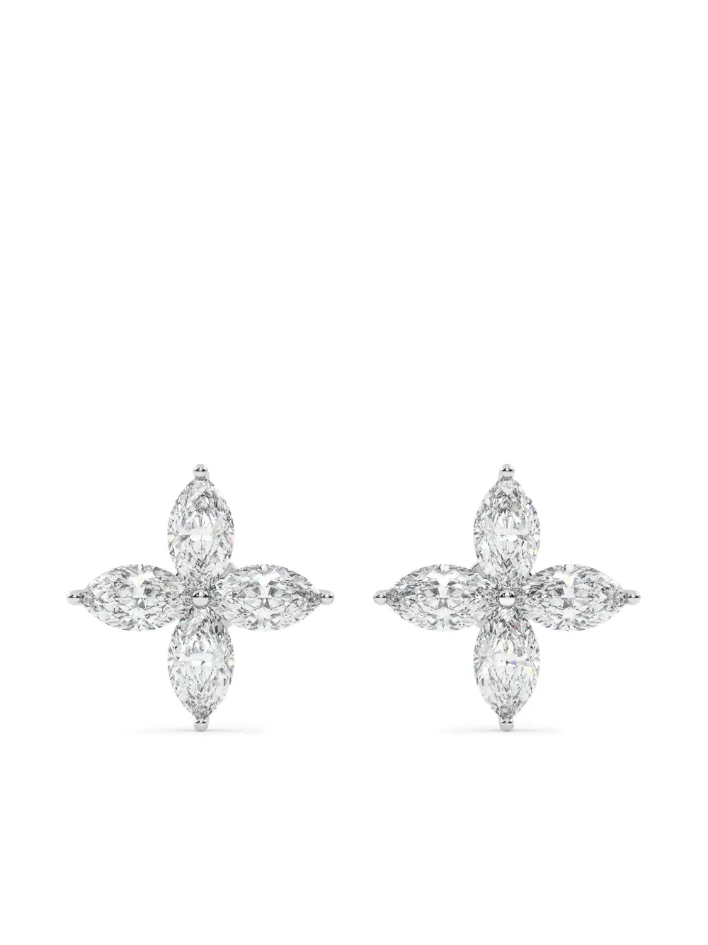 Tilla 14kt marquise-cut earrings - Argento