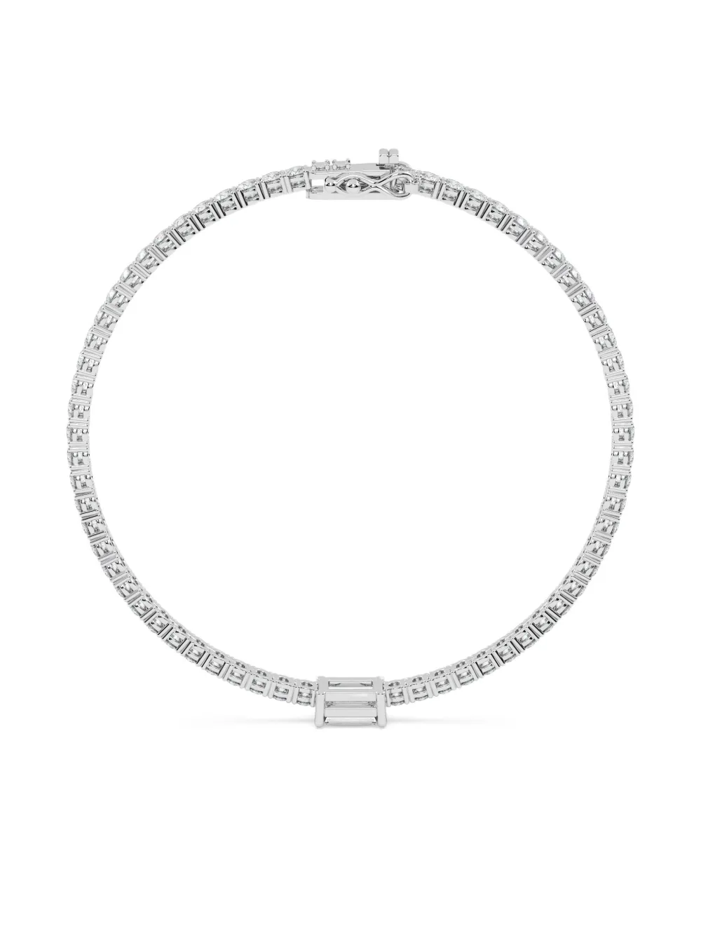 Tilla 14K white gold tennis bracelet - Argento