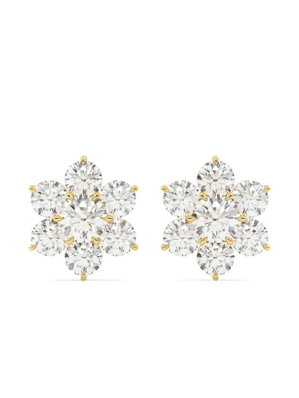 Tilla 14kt cluster earrings - Bianco