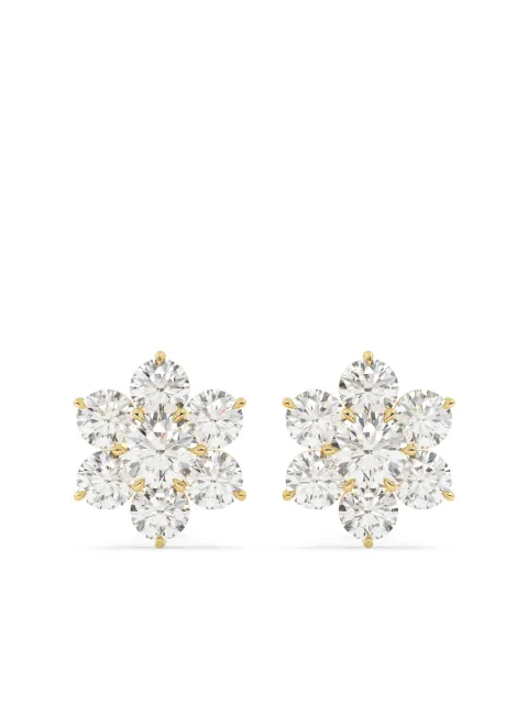 Tilla 14kt cluster earrings