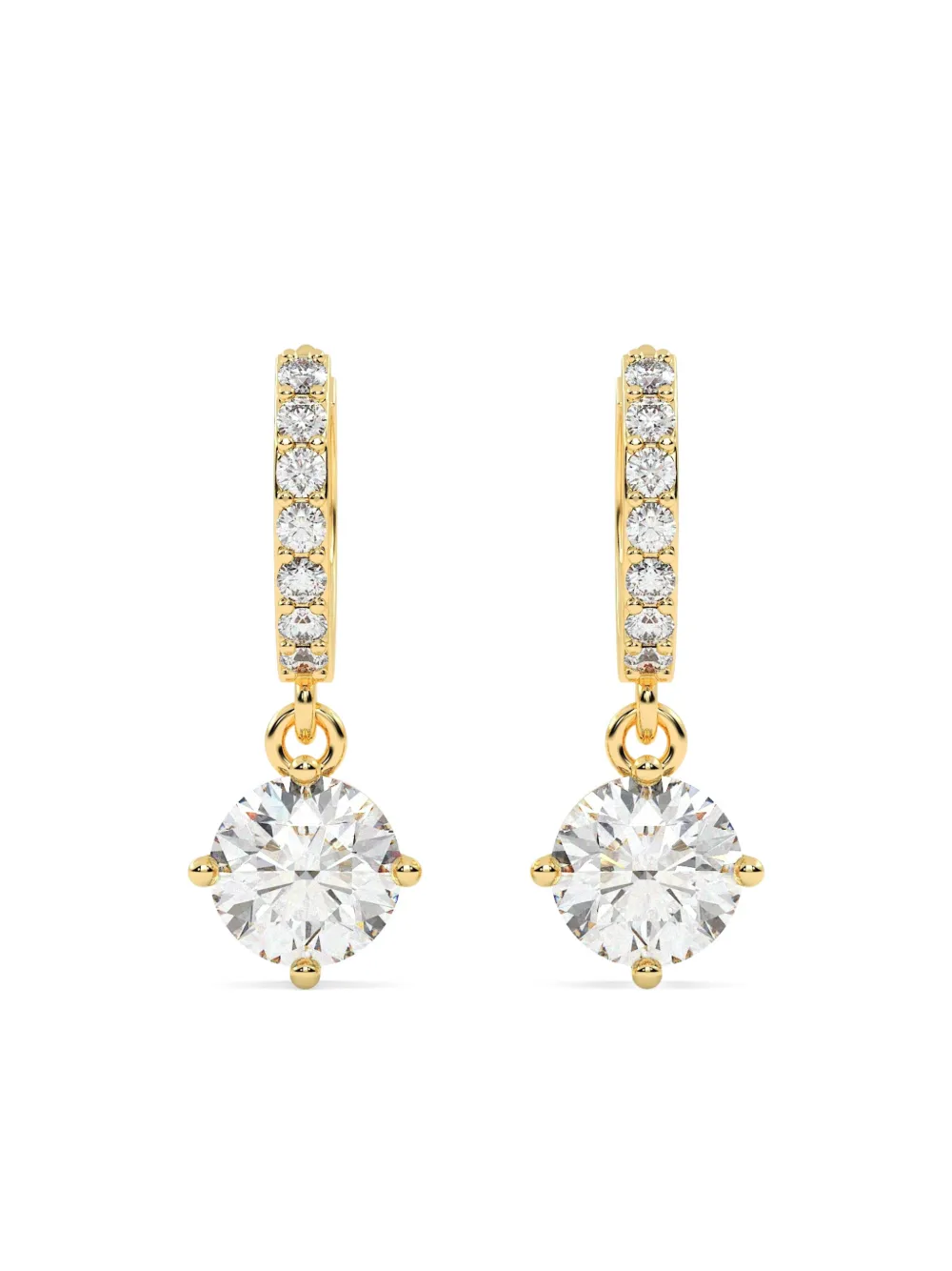 Tilla 14kt prong setting earrings | Gold | Image 1