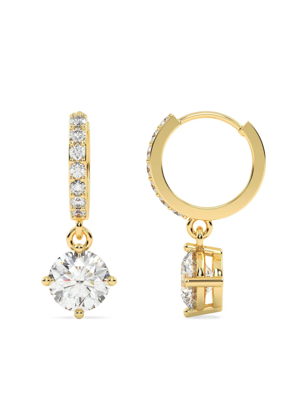 Tilla 14kt prong setting earrings | Image 2