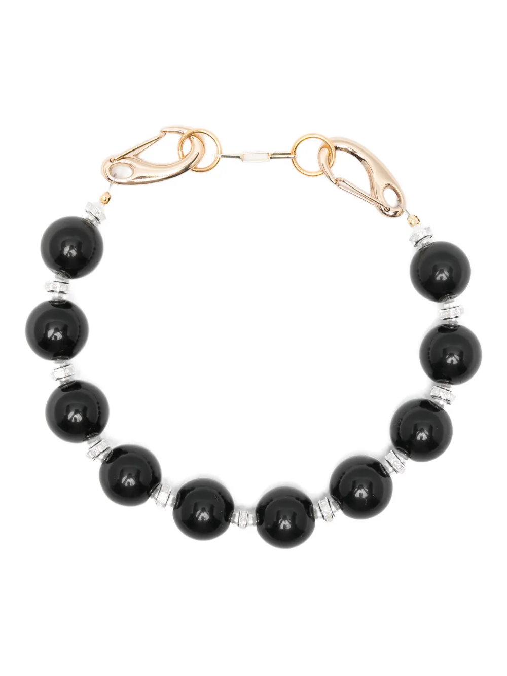 Atu Body Couture Beaded Necklace In Black