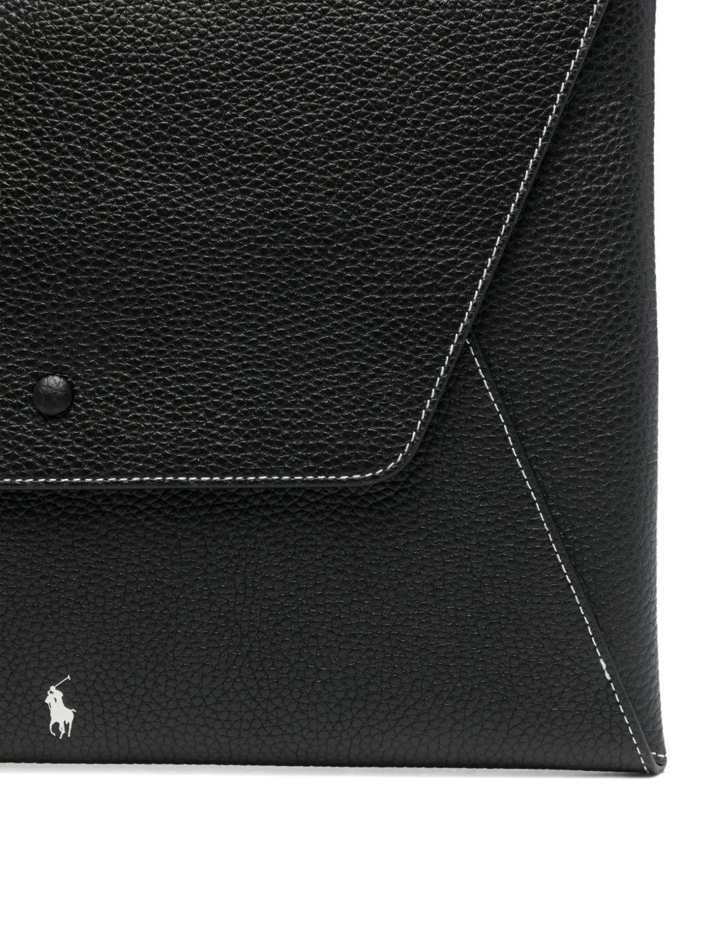 Polo Ralph Lauren Envelop portemonnee met stiksel Zwart