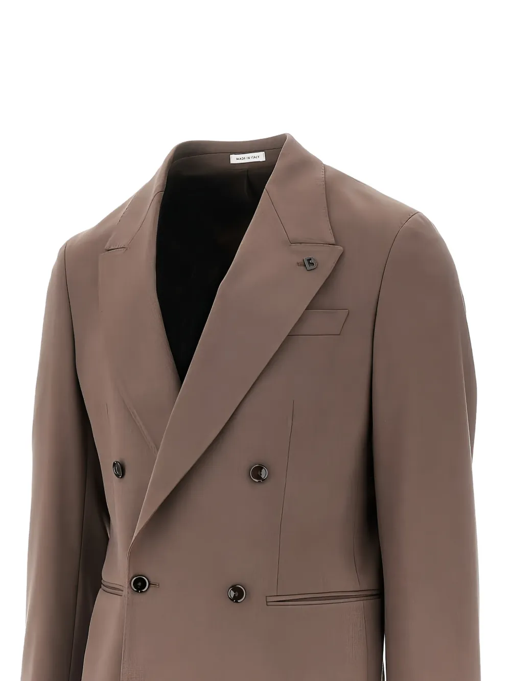 BRERAS MILANO double-breasted blazer Bruin