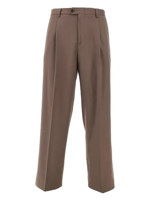 BRERAS MILANO button pleated trousers