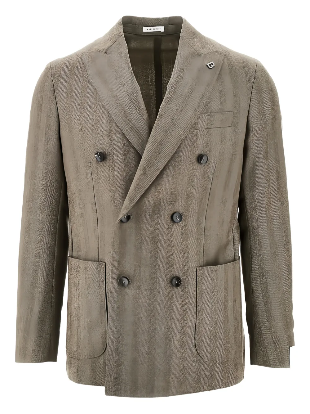 BRERAS MILANO double-breasted blazer - Grigio