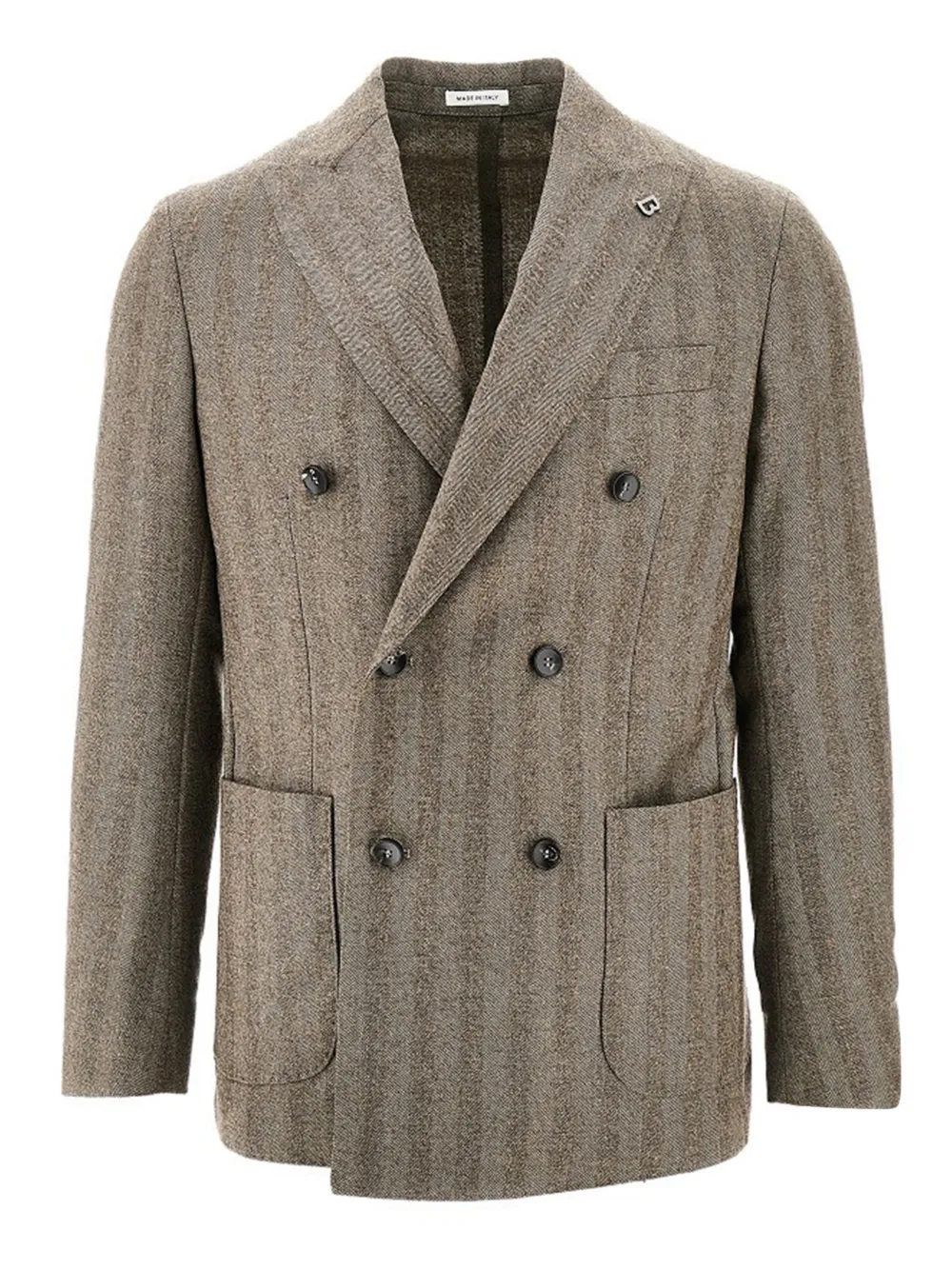 BRERAS MILANO double-breasted blazer - Grigio