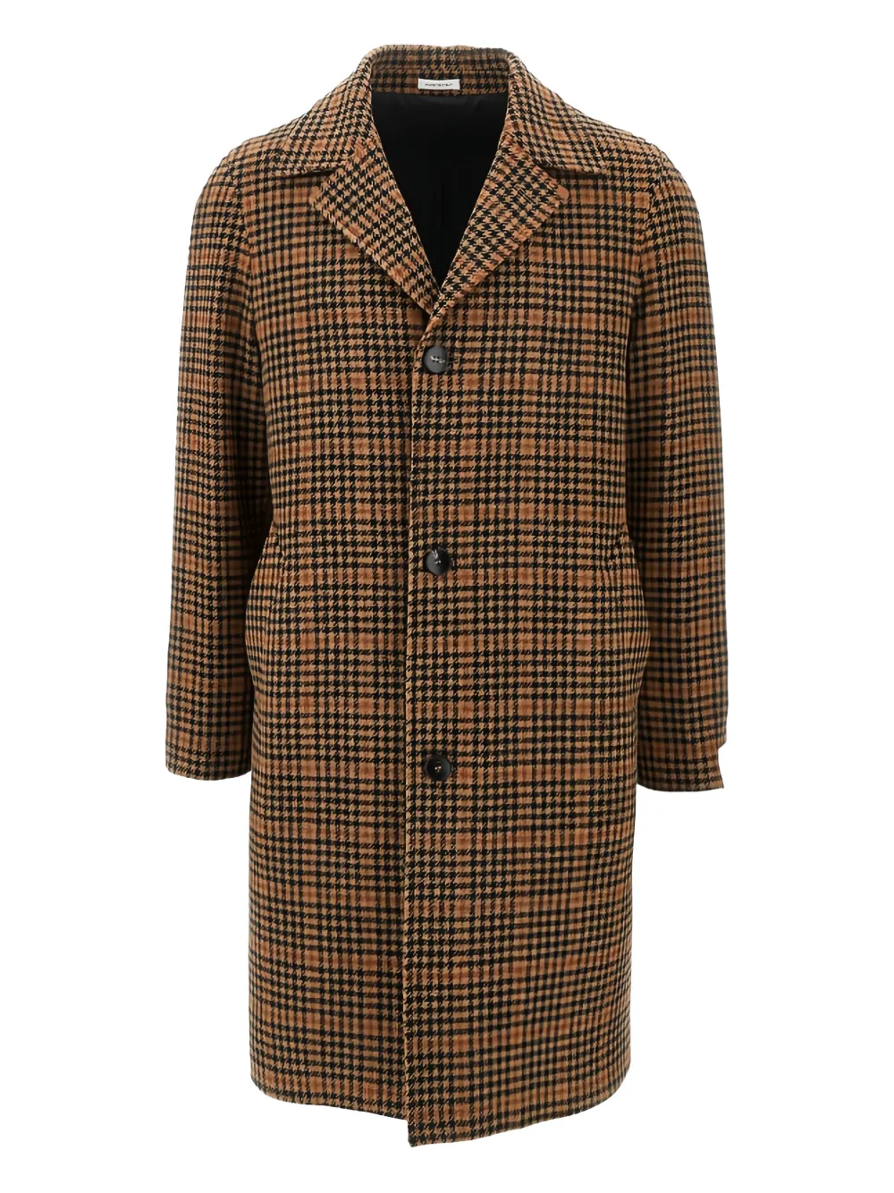 BRERAS MILANO checked single-breasted coat | Brown | Image 1