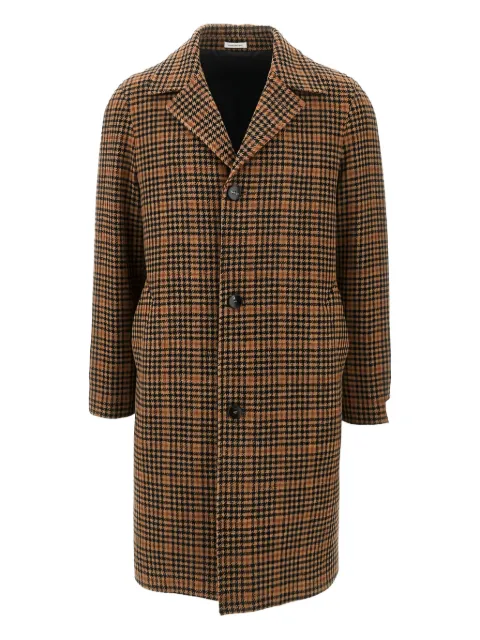 BRERAS MILANO checked single-breasted coat